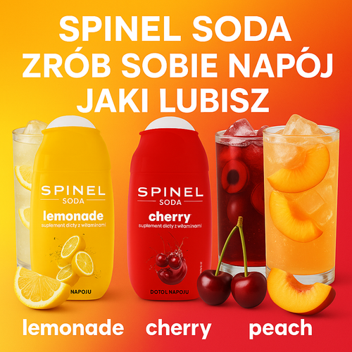 Syrop SPINEL SODA WITH VITAMINS PEACH BRZOSKWINIA 65ml na Arena.pl