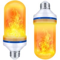 Żarówka LED E27 9W imitująca żywy płomień do przytulnego klimatu