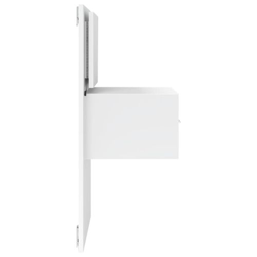 Wisząca szafka nocna z podświetleniem LED, biała na Arena.pl