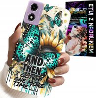 ETUI DO MOTOROLA MOTO E14 - AND THEN I GOT UP, KOBIECE WZORY + FOLIA