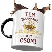 Kubek Czarny Dla Bramkarza Ten Bramkarz Jest Osom Z Nadrukiem Ze Zdjęciem