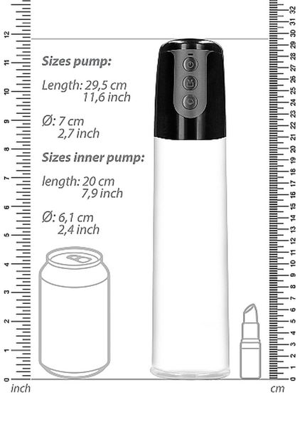 Automatic Cyber Pump With Masturbation Sleeve - Transparent zdjęcie 3