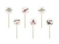 Pikery do babeczek Dinozaury, 6 szt.