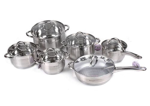 Garnki EDEL HOFF Jumbo Silver 12 ele [EH-9013] na Arena.pl