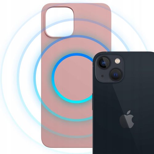 Różowe etui z MagSafe case na tył do Apple iPhone 15 3mk HARDY MagSilicone na Arena.pl