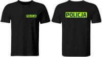 KOSZULKA DZIECIĘCA POLICJA (FLUO), ROZ. 128