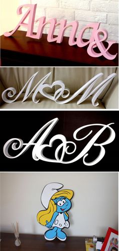 Imiona Młodej Pary styrodur dekoracja stołu 30cm na Arena.pl