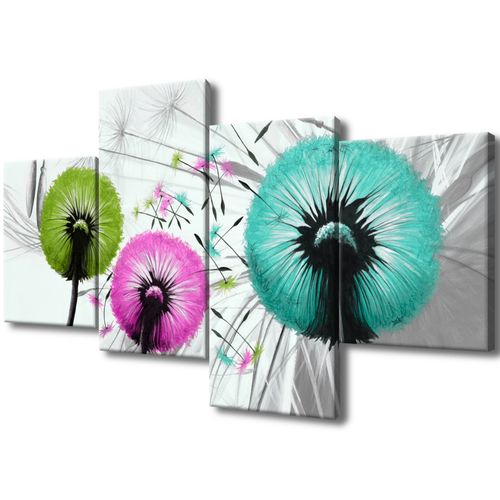 Obraz Płótno 120X70 Kolorowe Dmuchawce na Arena.pl