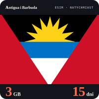 Karta eSIM Internet Antigua i Barbuda 3 GB na 15 dni - bez rejestracji