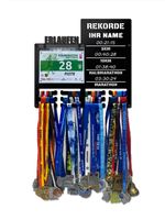 Wieszak na medale i numery startowe REKORDY BIEGOWE RUN twoje imię 90.1