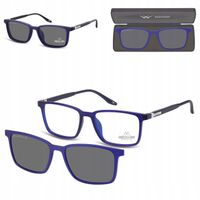 2w1 Okulary +3,50 Plusy do CZYTANIA z NAKŁADKĄ PRZECIWSŁONECZNĄ Polaryzacja