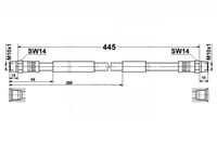 Vw Transporter T3 - Zestaw Przewodów Hamulcowych Elastycznych Gumowych