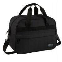 Torba Podróżna bagaż podręczny do samolotu 40x30x20 cm Czarna Derform