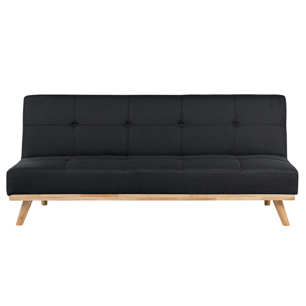 Sofa rozkładana czarna FROYA zdjęcie 1