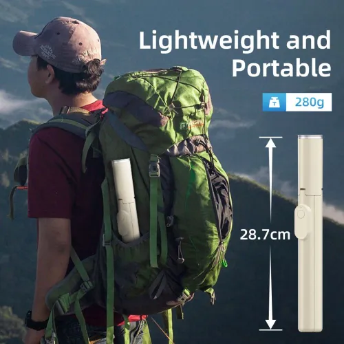 selfie stick tech-protect l09s z tripodem - beżowy na Arena.pl