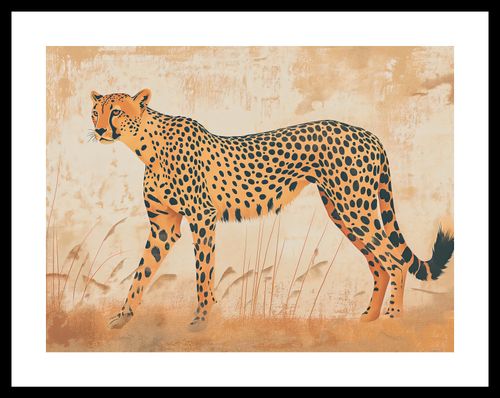 Plakat 40x30cm Gepard w Ruchu na Arena.pl