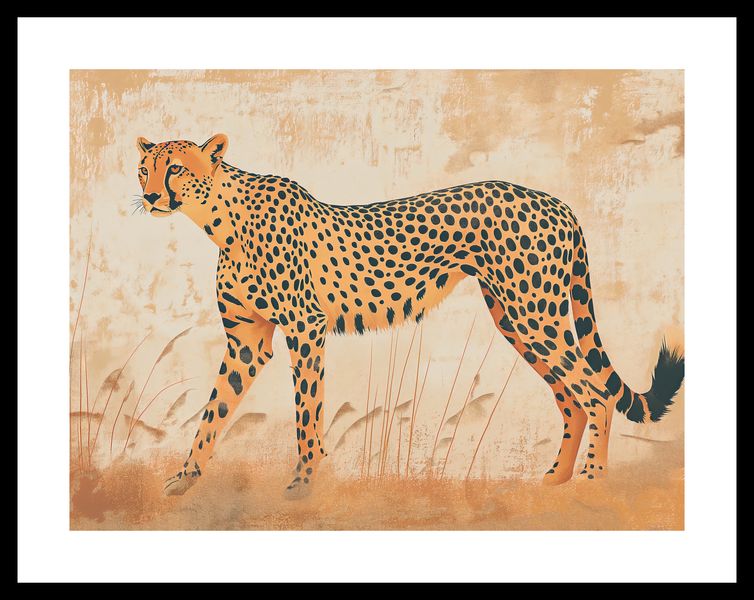 Plakat 40x30cm Gepard w Ruchu zdjęcie 3