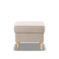 Podnóżek do fotela, Myso, 49x49x40 cm, beżowy | TYLETEGOTU