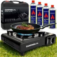 KUCHENKA TURYSTYCZNA GAZOWA CAMPINGPRO ZESTAW WALIZKA + 4 KARTUSZE Z