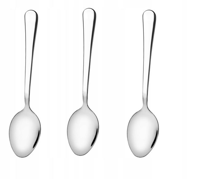 KOMPLET 3 ŁYŻECZEK DO HERBATY KAWY STAL ŁYŻECZKA zdjęcie 8