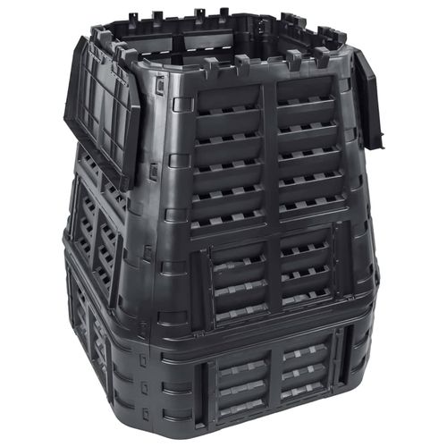 Kompostownik ogrodowy, czarny, 93,3x93,3x113 cm, 740 L na Arena.pl