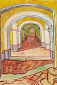 Plakat 20x30cm Corridor in the Asylum, Van Gogh Vintage