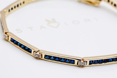 Złota bransoleta BZD4585 - Diament na Arena.pl