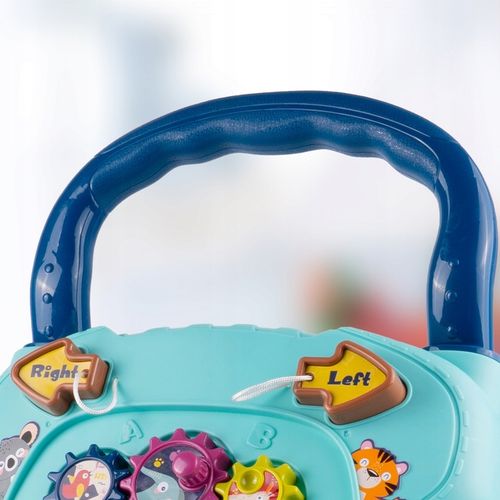 CHODZIK PCHACZ AUTKO ZABAWKA EDUKACYJNA INTERKATYWNA SORTER RUCHOME KLOCKI na Arena.pl