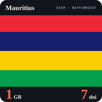 Karta eSIM Internet Mauritius 1 GB na 7 dni - bez rejestracji