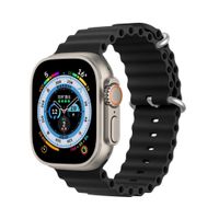 DUX DUCIS pasek OCEAN WAVE silikonowy do Apple Watch 38 / 40 / 41 mm czarny