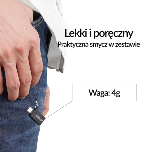 Orico Adapter USB-C na USB-A 3.1 alu zawieszka na Arena.pl