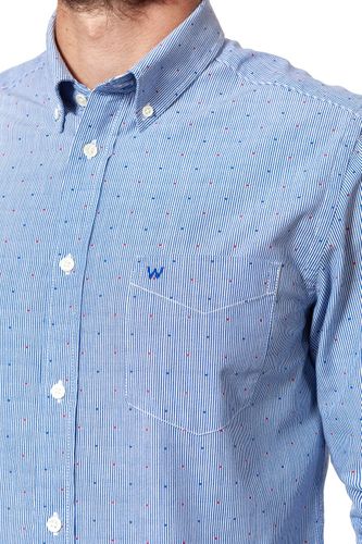WRANGLER LS 1PKT BUTTON DOWN NAVY W5883SO35 S na Arena.pl