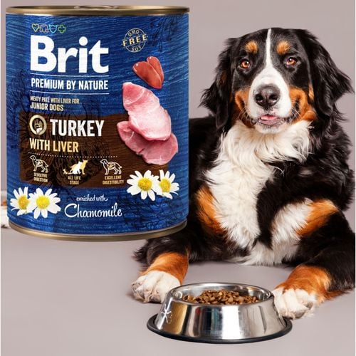 mokra karma dla psa indyk wątróbka brit premium by nature 800g turkey liver na Arena.pl