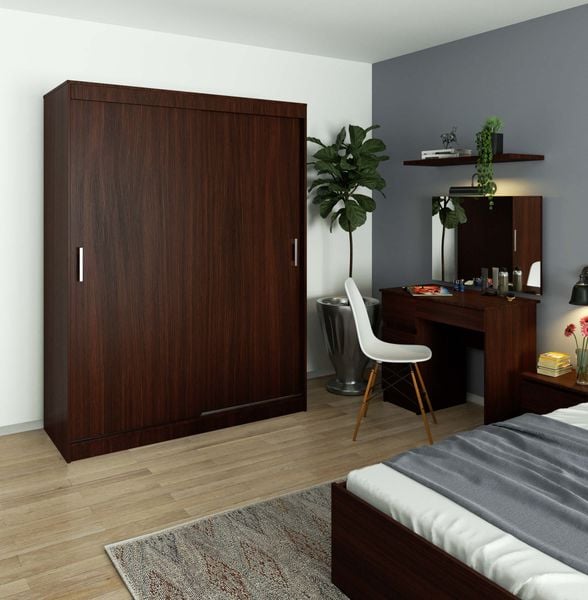 SZAFA PRZESUWNA 150 cm CLP MONO WENGE zdjęcie 5