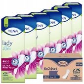 KARTON 6x24szt wkładki podpaski urologiczne TENA LADY SLIM ULTRA MINI