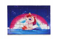 Drewniana EKO kolorowa układanka dla dzieci Zabawka PUZZLE 12 el.