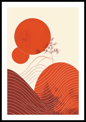 Plakat 40x60cm Ciepło Czerwieni na Arena.pl