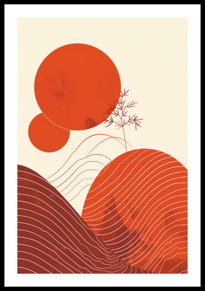 Plakat 40x60cm Ciepło Czerwieni zdjęcie 3