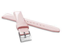 MINET Różowy skórzany pasek o wysokim połysku GLAMOUR - 14