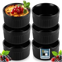 6x Naczynie ZAPIEKANIA żaroodporne miska miseczka kokilka ceramiczna 260 ml
