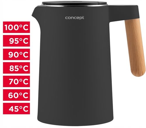 Czajnik elektryczny double wall 1,5 l antracyt Salt & Pepper RK3302 na Arena.pl