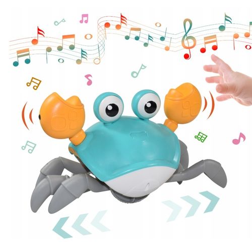 PEŁZAJĄCY UCIEKAJĄCY KRAB INTERAKTYWNY DŹWIĘK MUZYKA GRA CZUJNIK na Arena.pl