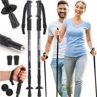 KIJKI DO NORDIC WALKING CHODZENIA KIJE TREKKINGOWE SKŁADANE WYGODNE W GÓRY