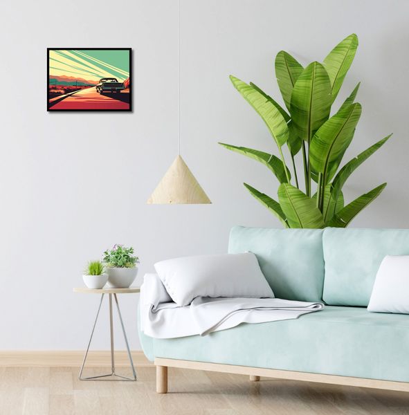 Plakat 40x30cm Droga przez Pustynię zdjęcie 4