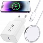 SZYBKA ŁADOWARKA BEZPRZEWODOWA INDUKCYJNA do Magsafe IPHONE 11 12 13 14 15
