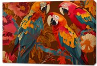 Obraz 100x70cm Kolorowe Ary