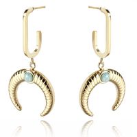 kolczyki ze stali chirurgicznej pozłacane kst3081