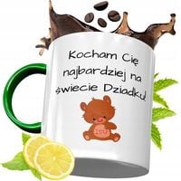 Kubek Zielony Dla Dziadka Na Prezent Urodziny Z Nadrukiem Ze Zdjęciem
