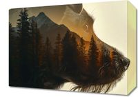 Obraz 40x30cm Psi Duch Lasu