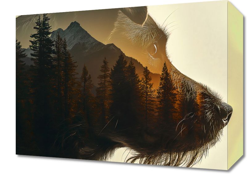 Obraz 40x30cm Psi Duch Lasu zdjęcie 1